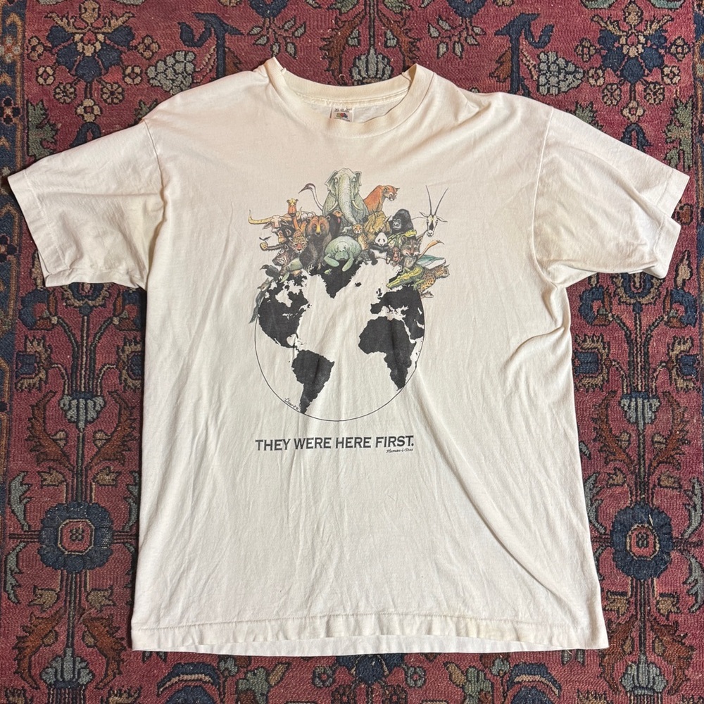 Vintage 1992 They Were Here First Human-i-tee